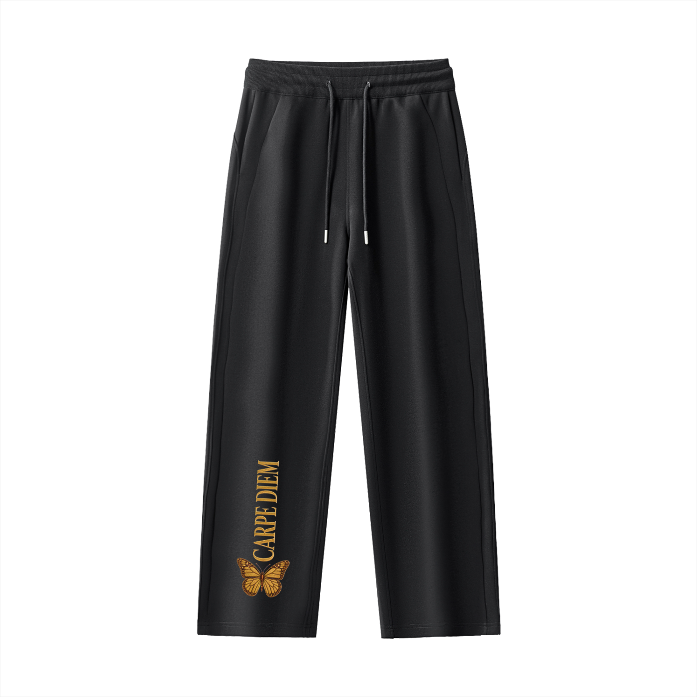 Women Essential Heavyweight Drawstring Straight Leg Cotton Blend Sweatpants