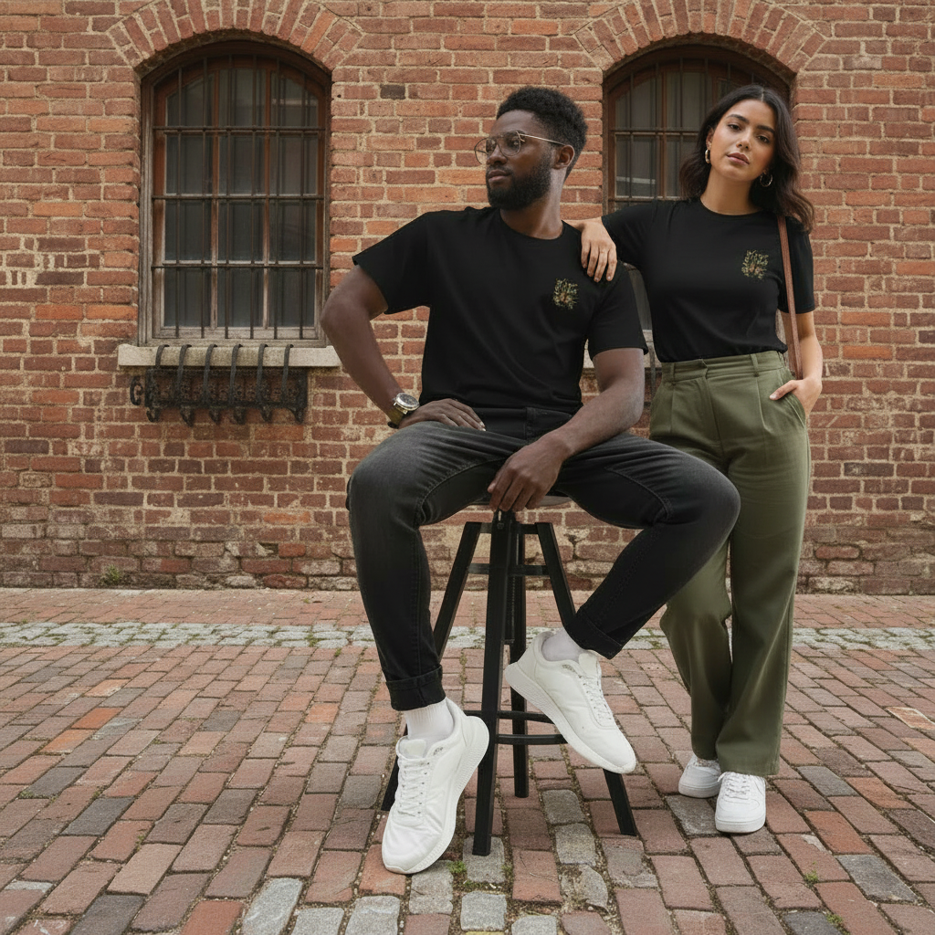 Unisex Classic Tee 100 Percent Cotton Short Sleeve T Shirt For Streetwear